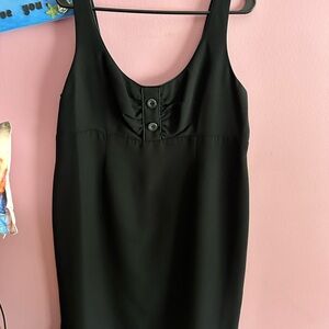 SL Fashions Black Dress with Zipper Detail